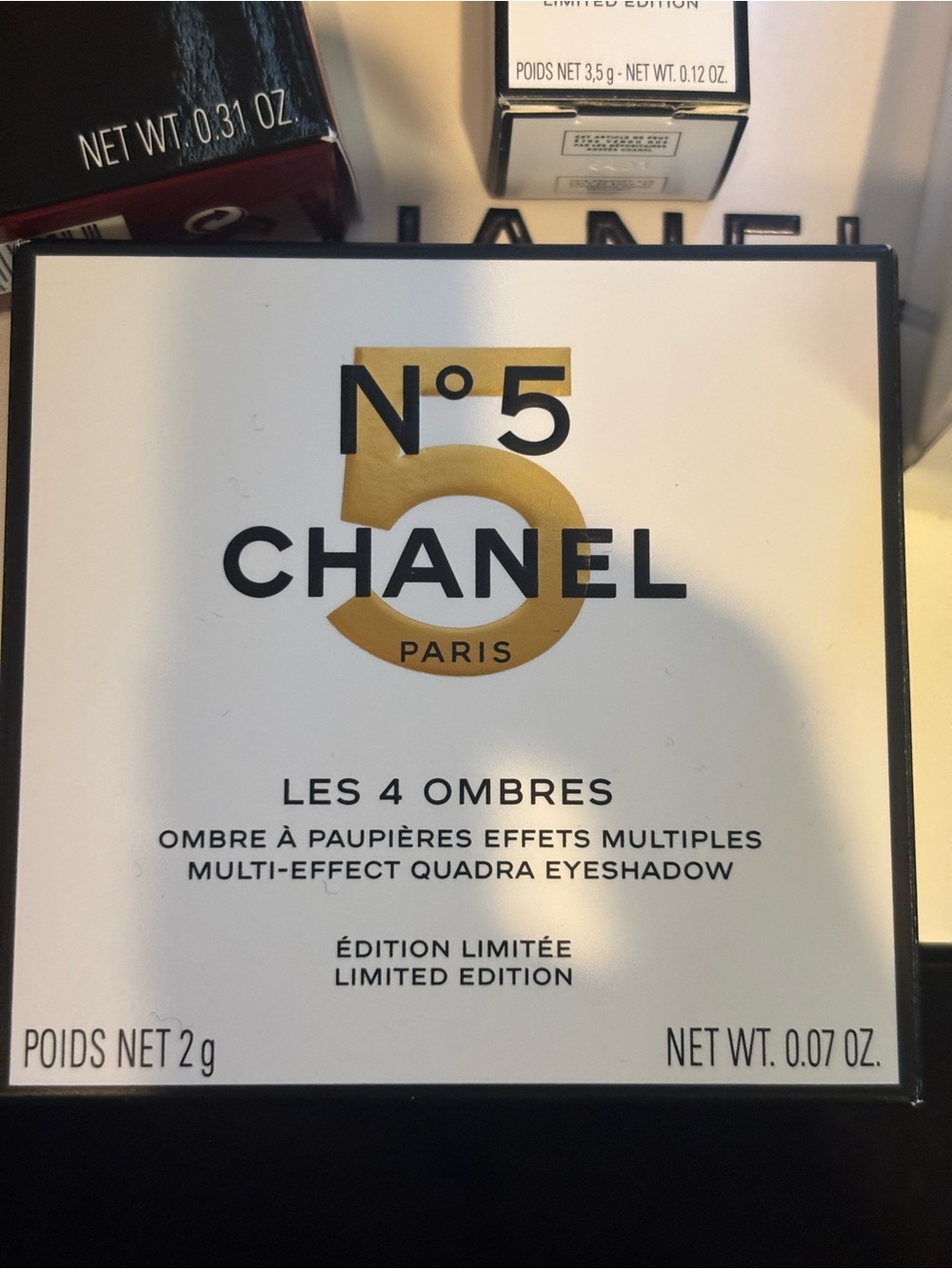 CHANEL No.5 Limited Edition Les 4 Ombres Multi-Effect Eyeshadow - White & Gold